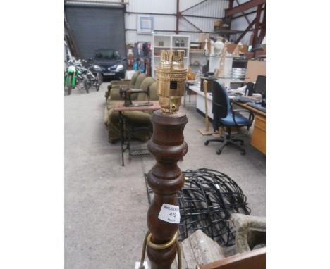 wooden standard lamp
