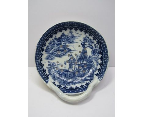 CAUGHLEY, "Fisherman" pattern circular strainer, 3" dia, "S" base mark