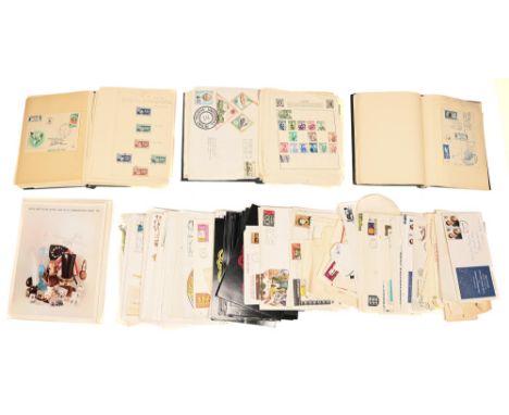 Postage stamps. A mint and used collection in three S G Simplex Junior and other binders, all world, mainly 1930's-early 1950