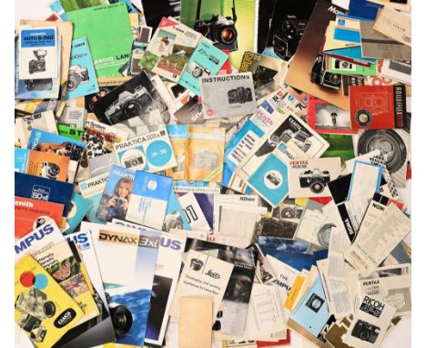 Photographic Literature.&nbsp; &nbsp;Miscellaneous camera manufacturer's instruction manuals&nbsp; and promotional booklets i