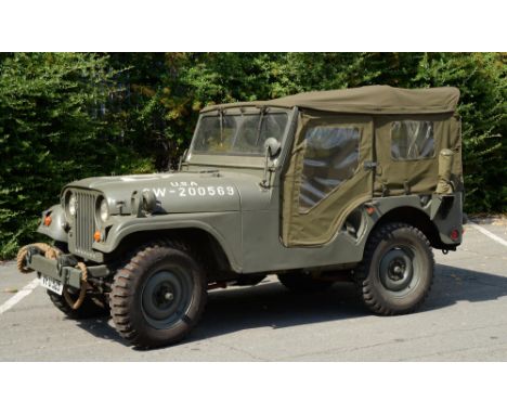 Willys Jeep M38, 2200cc, No 17994, engine No MD116330, petrol, left hand drive, camouflage&nbsp;green, first registered in th
