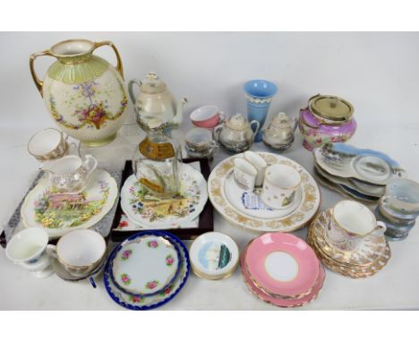 A collection of ceramics to include Colclough, Wedgwood, Royal Albert, Japanese, Royal Worcester and other. [W]
