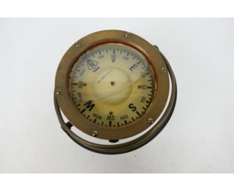 A Sestrel brass cased marine compass. [W]