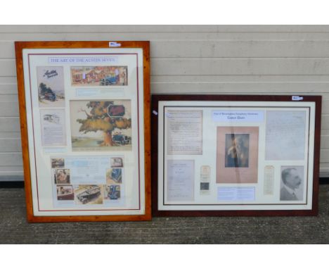 Two limited edition display montages to include The Art Of The Austin Seven and City Of Birmingham Symphony Orchestra Early D