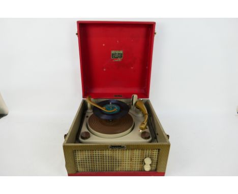 Dansette - Major. A Dansette Major Record player, 16 to 79rpm, Off / On / Reverse functions. Power cable appears to be actual