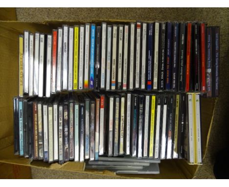 A quantity of music CDs, sixty plus, various artists including Led Zeppelin, Bob Dylan etc