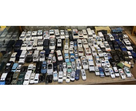 A collection of model vehicles, mainly emergency including Corgi, Schuco, Days Gone, etc