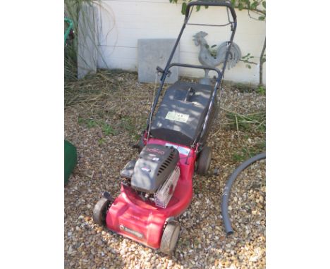 A Sovereign self propelled petrol lawnmower with a Briggs and Stratton XP40 sprint engine from a deceased estate so not recen