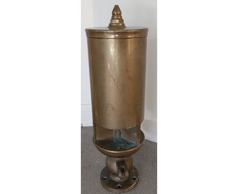 A bronze ship's steam whistle, 53 cm&nbsp; Provenance: Salvaged in the 1960s off the Devon coast
