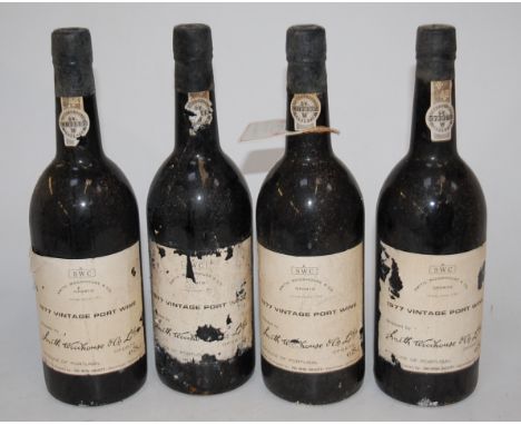 Smith Woodhouse & Co Vintage Port, 1977, four bottles
