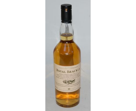 Royal Brackla aged 10 years Single Malt Scotch Whisky, 70cl, 43%, one bottle
