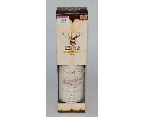 Dallas Dhu 10 year old Single Highland Malt Scotch Whisky, bottled by Gordon & MacPhail, 70cl, 40%, one bottle in carton 