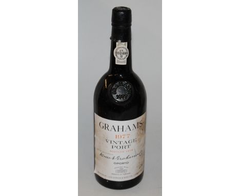 Graham's Vintage Port, 1977, one bottle