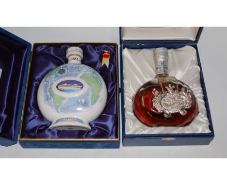 Whyte & Mackay 12 year old Charles & Diana Blended Scotch Whisky, 75cl, 40%, in original presentation case; and P&O Cruises X