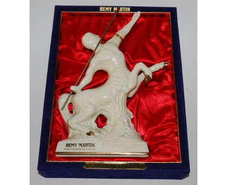 Rémy Martin Cognac, in limited porcelain decanter 'Centaure Limoges', in presentation box and outer card case 