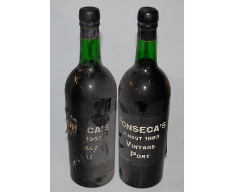 Fonseca's Finest Vintage Port, 1963, two bottles