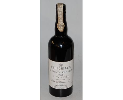 Churchill's Quinta da Agua Alta Vintage Port, 1983, one bottle