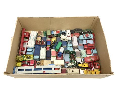 Corgi - over forty unboxed and playworn die-cast models including Simon Snorkel, Big Bedford Tractor Unit, Carrimore Mk.IV Tr