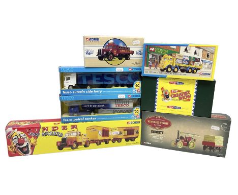 Corgi - 16801 Pinder Jean Richard Scammell Highwayman with two animal cages; CC12303 Premium Edition Scammell Contractor Aust