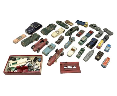 Various Makers - fourteen unboxed and playworn die-cast models including Wee-Kin Sunbeam Talbot, Corgi James Bond Aston Marti