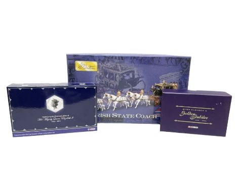Britains - The Irish State Coach die-cast model, No.00254; boxed with outer packaging; Corgi QEII Golden Jubilee Special Edit