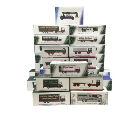 Atlas Editions Eddie Stobart - twenty-six 1:76 scale die-cast models in The Special Edition Collector's Series with twenty-fi