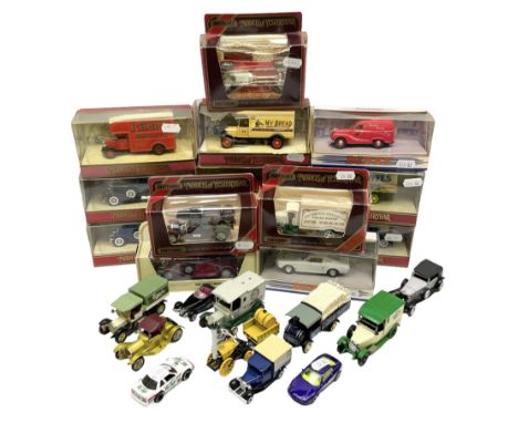 Matchbox - twelve Models of Yesteryear and two Dinky Collection die-cast models; all boxed; and quantity of unboxed Matchbox 