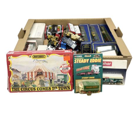 Collection of die-cast models including thirty-three K H Norton vehicles, Action City Fast Wheels, Gilbow Railway Collection,