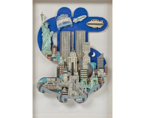 John Suchy (American, b. 1946) The sign of the Times! NYC 2000, 2/450, signed, dated, titled and numbered in pencil, lithogra