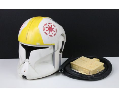 Star Wars - Full Size replica Star Wars Clone Trooper Pilot Phase 1 helmet, scratch built model, with painted features and li