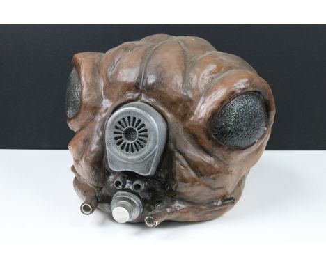 Star Wars - Full size replica Zuckuss headpiece signed by Cathy Munro - Zuckuss actress, touch grubby otherwise vg