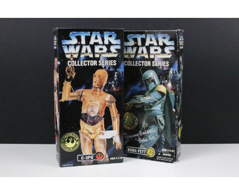 Star Wars Autograph - Two boxed Kenner Star Wars Collector Series figures signed by the actors to include Boba Fett signed to