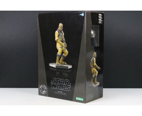 Star Wars - Boxed Kotobukiya ARTFX Bounty Hunter Series Bossk 1/7 scale pre-painted model kit, sealed and unopened