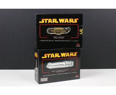 Star Wars - Two boxed Master Replicas Exclusive Lightsaber's to include SW-328CC Star Wars Episode III - Revenge Of The Sith 