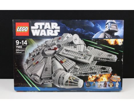 Star Wars Lego - Boxed Star Wars Lego 7965 Millennium Falcon set, sealed and unopened, box tatty with lift to end flap