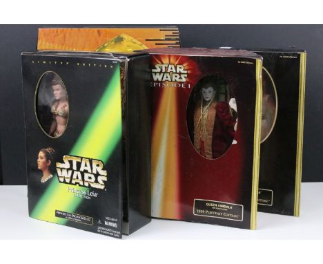 Star Wars - Five boxed figures and sets to include ltd edn Hasbro C-3PO Tales of the Golden Droid Masterpiece Edition, Hasbro