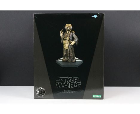 Star Wars - Boxed Kotobukiya ARTFX The Bounty Hunter Series Zukuss 1/7 scale pre-painted model kit, appearing un-opened