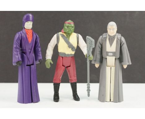 Star Wars - Three Original Last 17 Figures to include Barada with Staff, Imperial Dignitary &amp; Anakin Skywalker in a vg ov