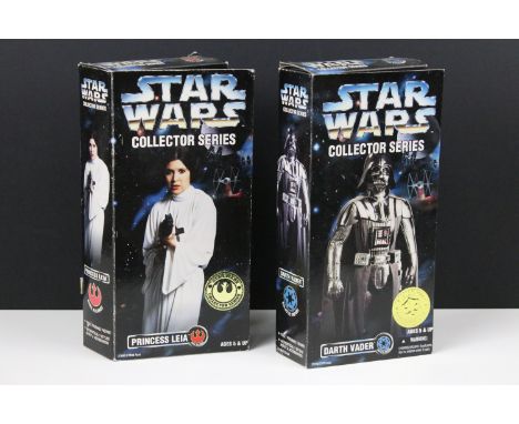 Star Wars Autograph - Two boxed Kenner Star Wars Collector Series figures signed by the actors to include Darth Vader signed 