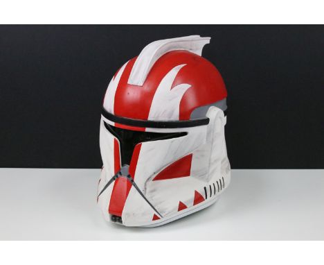 Star Wars - Full Size replica Star Wars Clone Trooper Captain Phase 1 helmet, scratch built model, with painted features and 