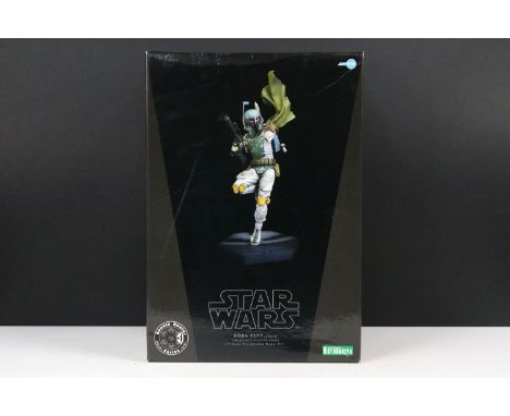 Star Wars - Boxed Kotobukiya ARTFX The Bounty Hunter Series Boba Fett (version 2) 1/7 scale pre-painted model kit, complete a