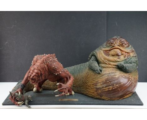 Original Limited Edition Illusive Concepts Jabba The Hutt large size scale model by Mario Chiodo from 1996, made from latex t