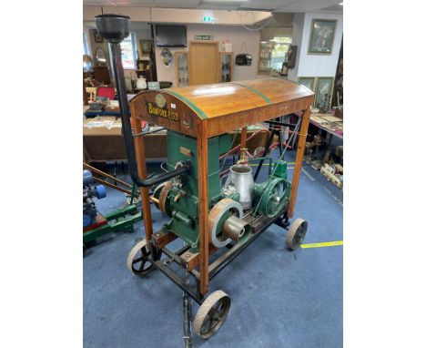 Bamford EG3 Stationary Engine Water Pump Mounted on Towing Cart 