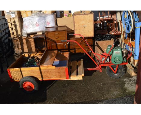 Colwood Inter Row General Cultivator with Villers Engine and Seated Wooden Trailer 