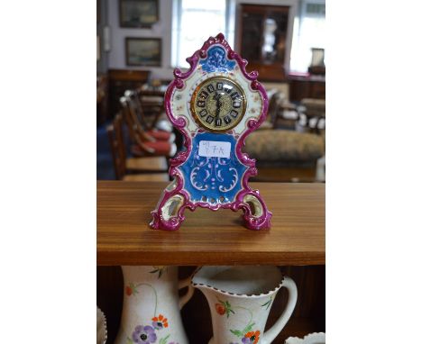 Decorative Pottery Clock 