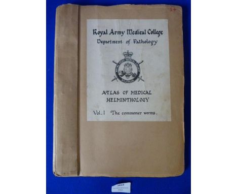 RAMC Department of Pathology Manual "The Commoner Worms" 