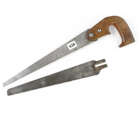 A compass saw with two blades by DISSTON and COLUMBIA WKS USA G+