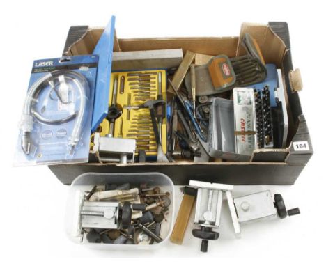 A tap and die set and other engineers tools G