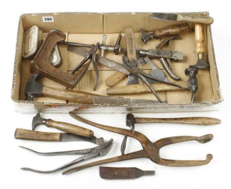 A quantity of cobblers tools etc G