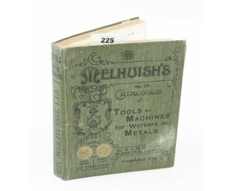 A MELHUISH No 20 tool catalogue circa 1913 h/b 11" G